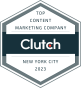 New York, New York, United States Agentur Serial Scaling gewinnt den Clutch Top Content Marketing Company-Award