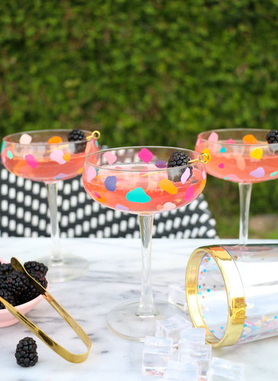 DIY Confetti Coupe Cocktail Glasses-9