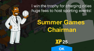 I win the trophy for charging cities huge fees to host sporting events!