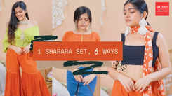 Styling a Sharara Set in 6 different ways #UpcyclewithKritika