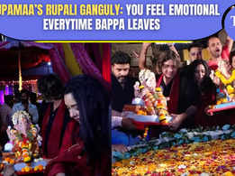 Rupali Ganguly’s visarjan dance on the sets of Anupamaa as they bid adieu to Bappa