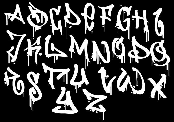 Graffiti Alphabet vector