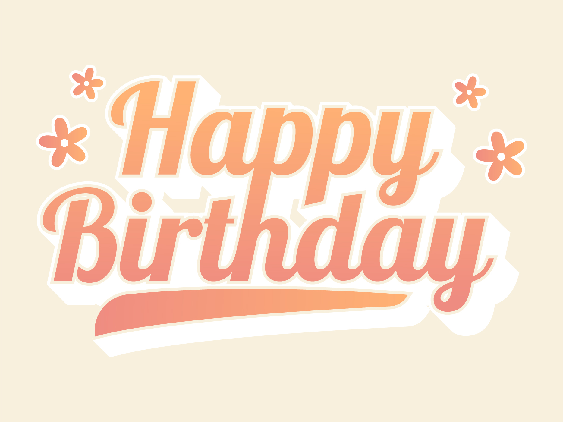 Happy Birthday Lettering Printable - Printable World Holiday