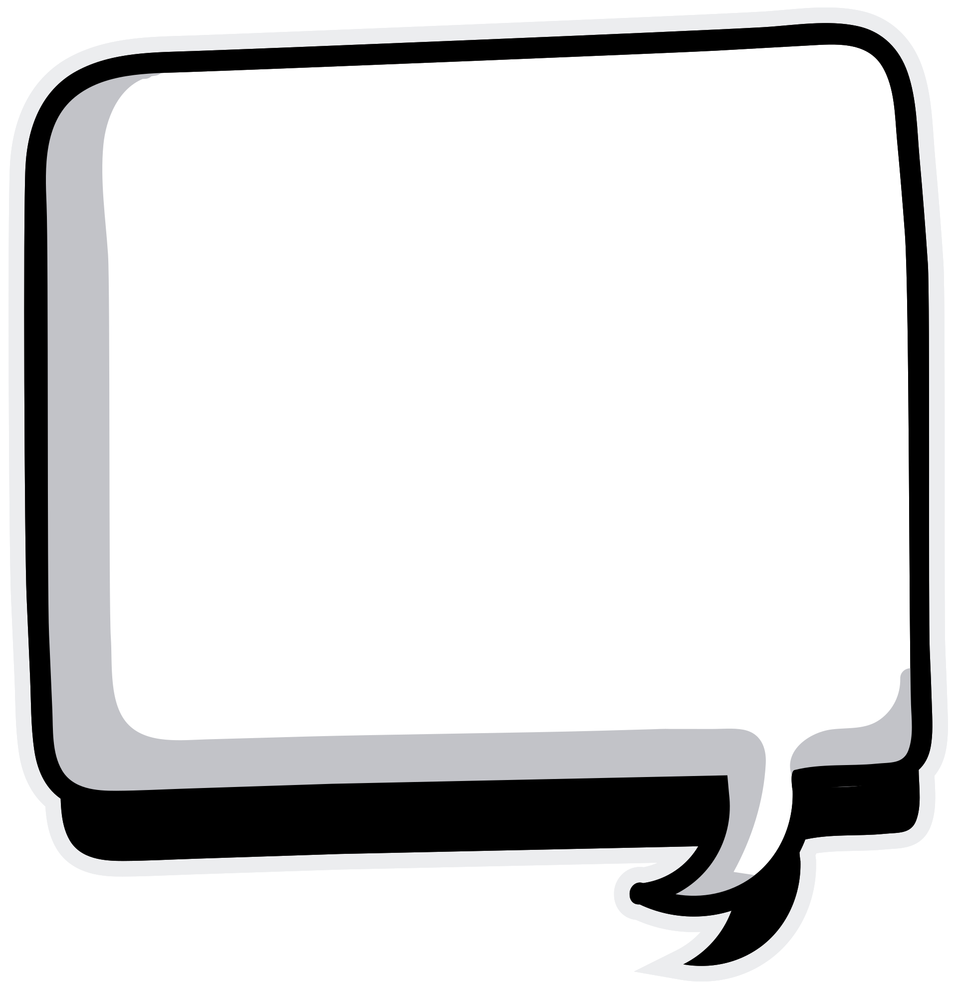 speech bubble outline png image.