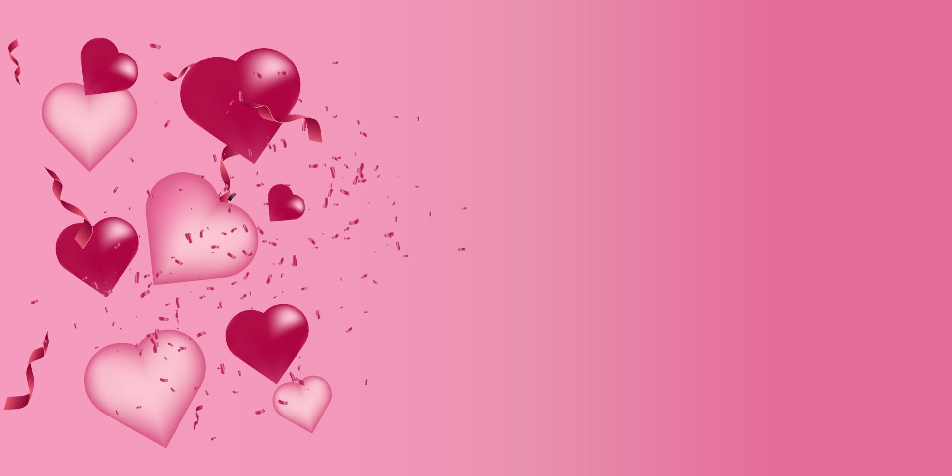 beautiful pink love background romantic 5390381 Vector Art at Vecteezy