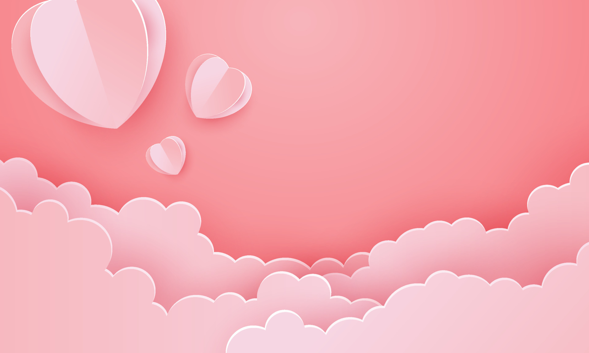 Love paper cut style pink background. Suitable for romantic event needs.  6568010 Vector Art at Vecteezy