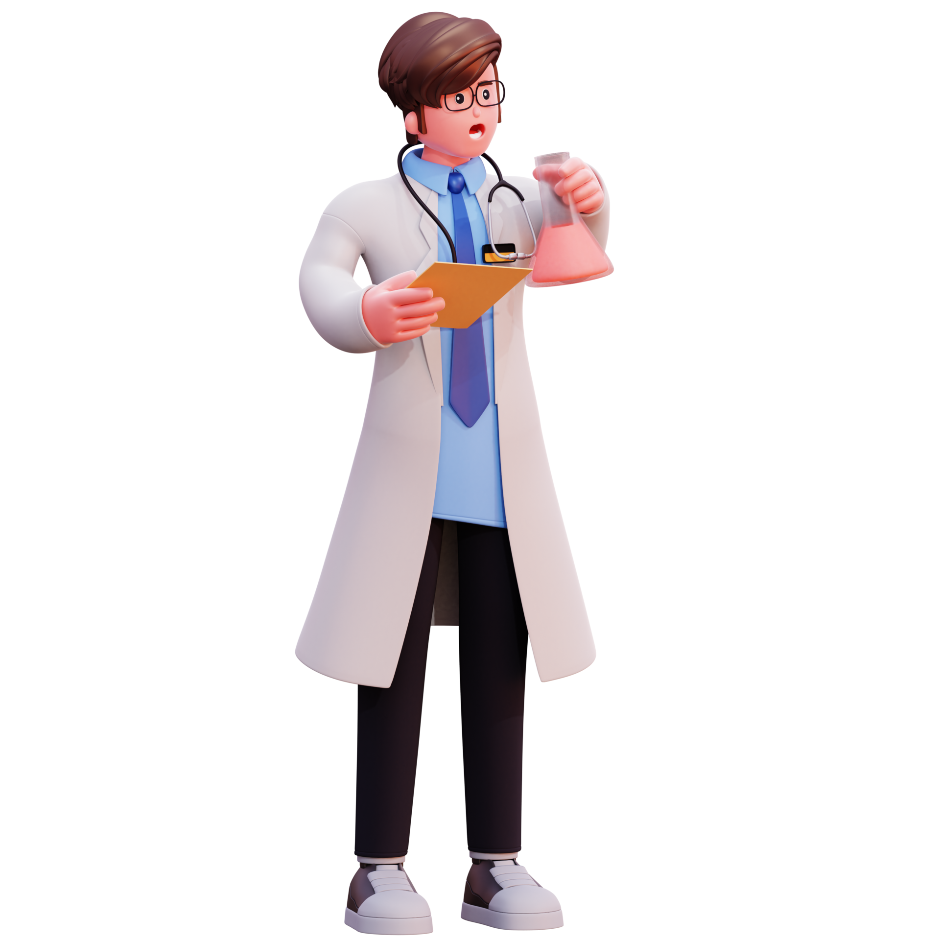 3D Character Male Doctor Illustration 10314333 PNG