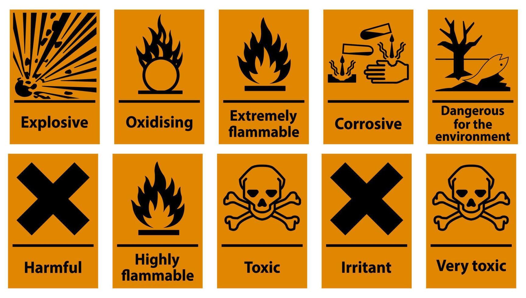 Symbol Hazardous Toxic Warning Sign, Chemical Hazard Sign 20456057 ...