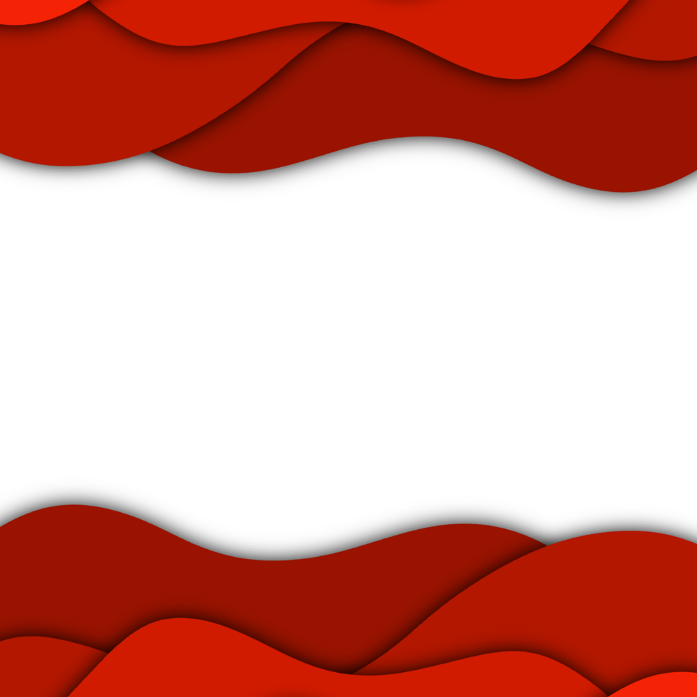 Gradient Red Frame Border png