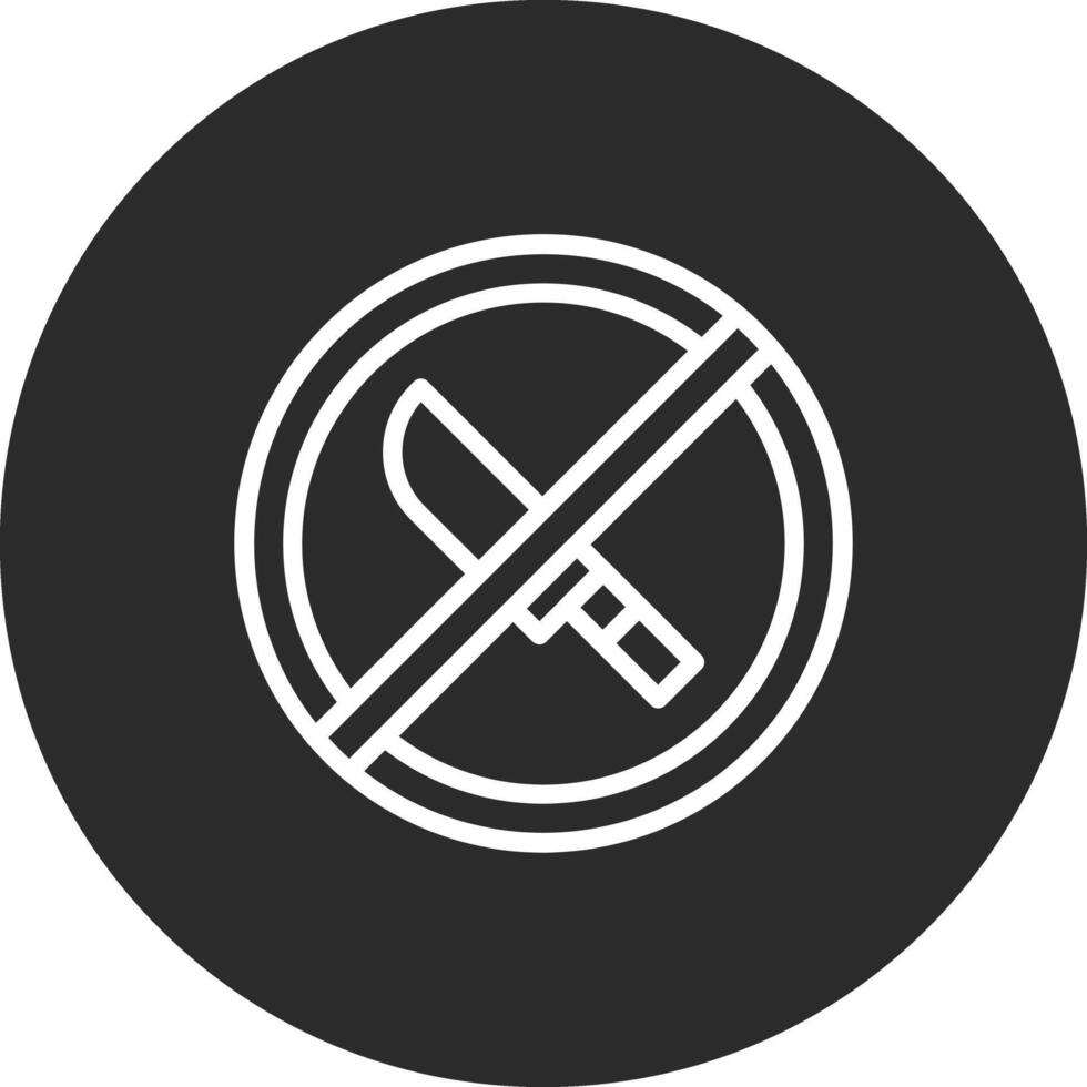 No Weapons Vector Icon