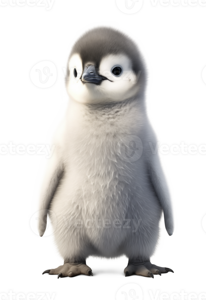 Baby Penguin Isolated on Transparent Background png