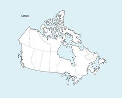 Canada Map Vector 