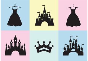 Princess Castle Vector Set