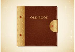 Old Book Leather Cover Vector