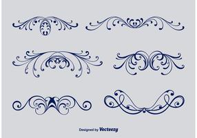 Calligraphic Victorian Ornaments vector