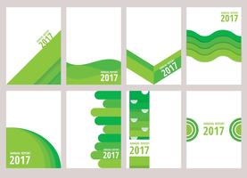 Green Annual Report Design vector