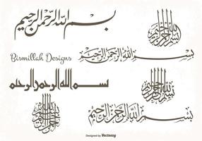 Bismillah Designs Shape Set vector