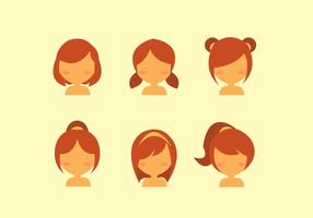 Kids Hair Style Vector	