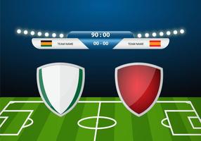 Free Soccer Match Decor Vector