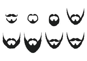 Mustache And Beard Vectors