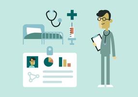 Doctor and Hospital Elements vector