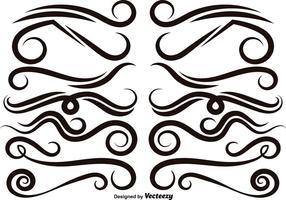 Vector Wavy Dividers