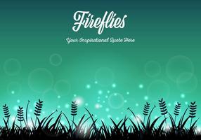 Free Fireflies Background Vector