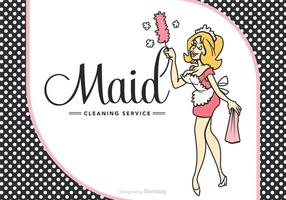 Free Vector Cartoon French Maid