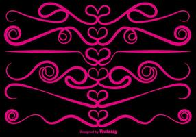 Vector Ornamental Love Dividers