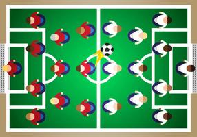 Subbuteo Soccer Illustration Vector