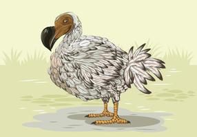 Dodo Bird Side Profile vector