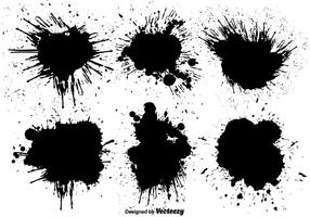 Graffiti Style Vector Paint Splatters