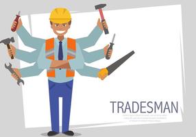 Multitasking Tradesman Vector Templates