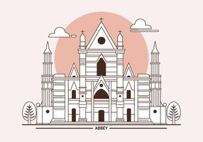 Westminster Abbey London Landmark Vector Illustration