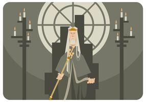 The King on The Throne vector