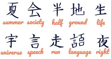 Free Kanji 2 Vectors