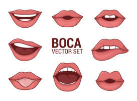 Woman's Boca Vectors