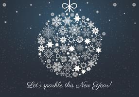 Free Happy New Year Background Elements vector