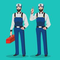 Repairman Vector Character Illustration