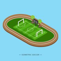 Isometric Soccer Vector Illustration