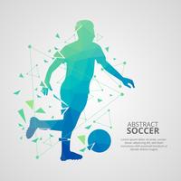 Abstract Soccer Player Vector