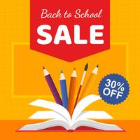 Back to School Sale Book vector