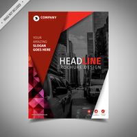 Red Elegant Brochure Design vector