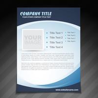 company flyer brochure design vector