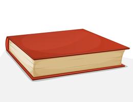 Red Book Isolated On White vector