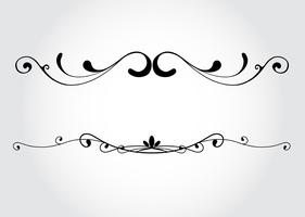 Vector decorative design elements