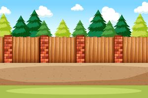 Nature road side background vector