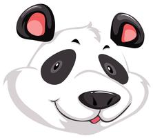 A head of panda vector