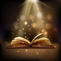 Magic Book Background vector