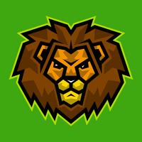 Lion head cartoon illustration vector